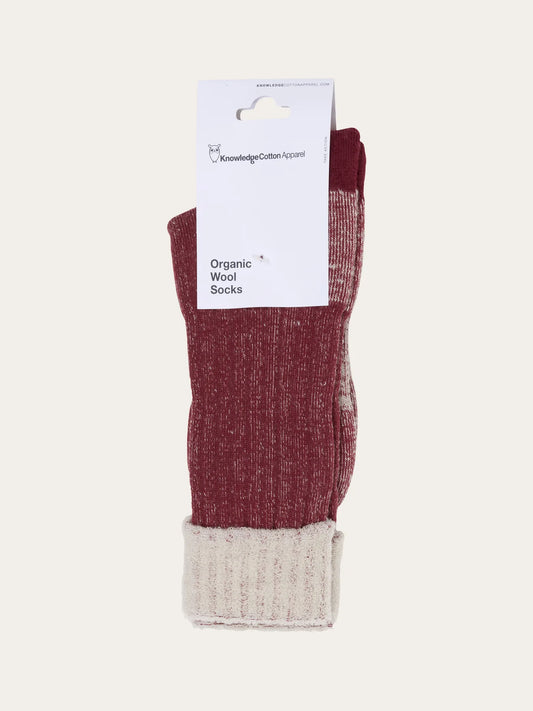 Chaussettes laine Low Terry Wool - Knowledge Cotton Apparel