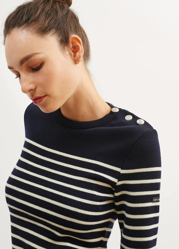 Pull Marin rayé Femme Marée - Saint James