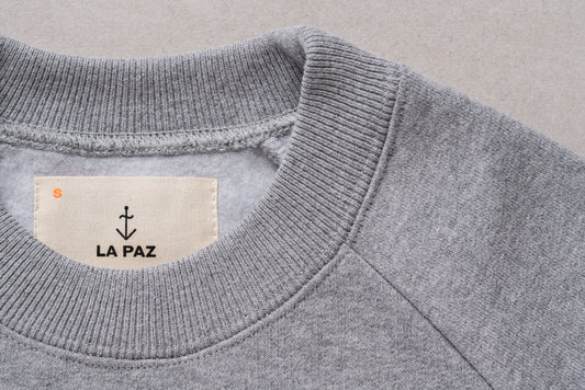 Sweat La Paz Cunha - Grey mesc/ecru logo