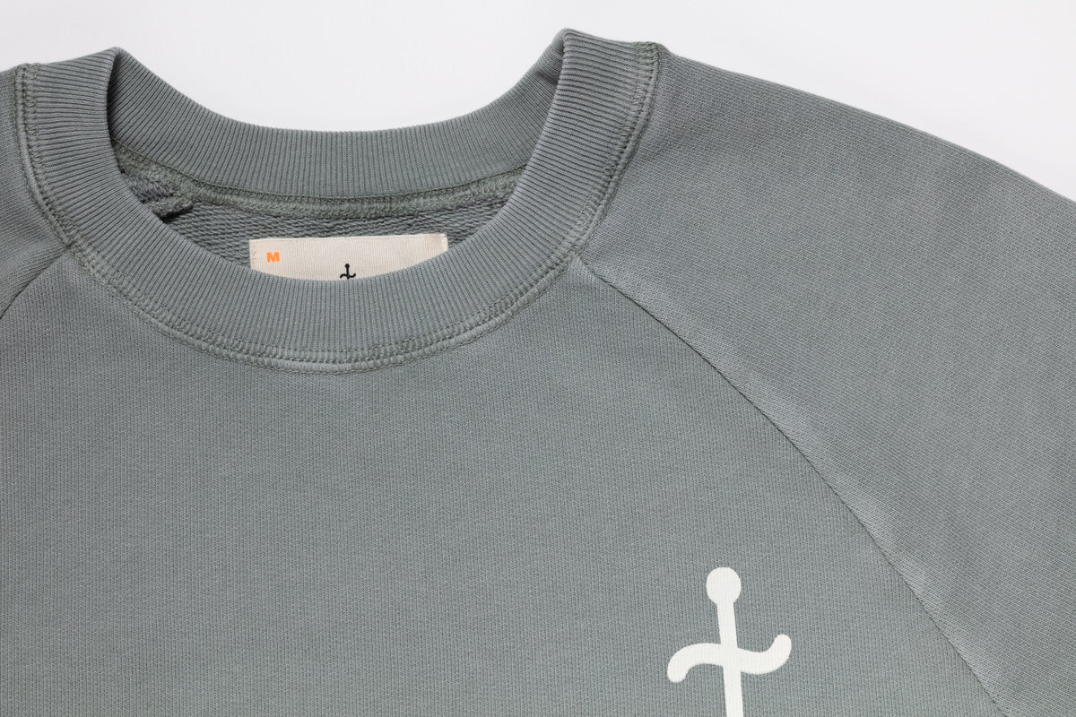 Sweat La Paz Cunha - Seagrass/écru logo