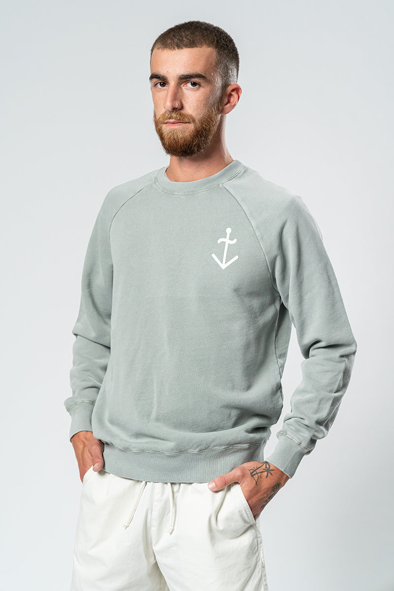 Sweat La Paz Cunha - Seagrass/écru logo
