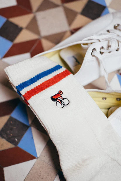 Chaussettes coton Erstwhile Amateur - Blue Red