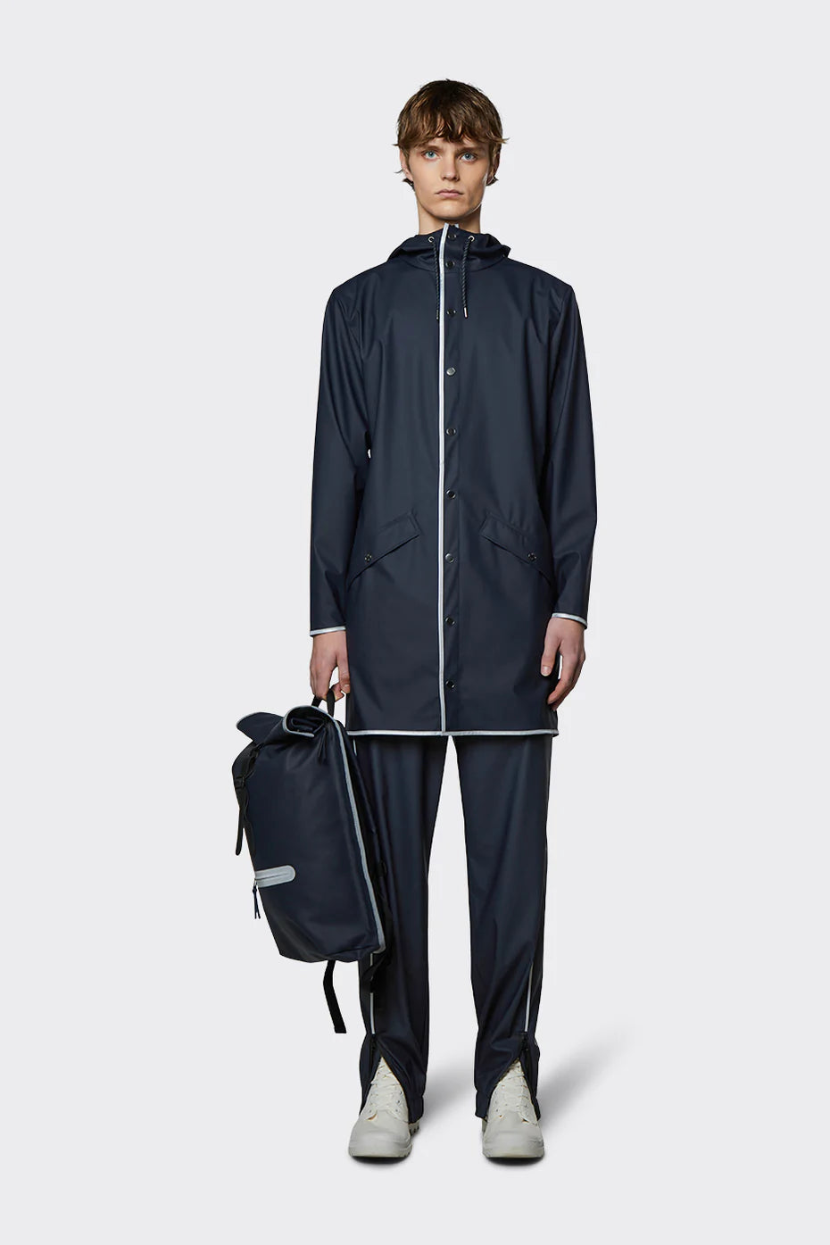 Veste de pluie longue réfléchissante Rains