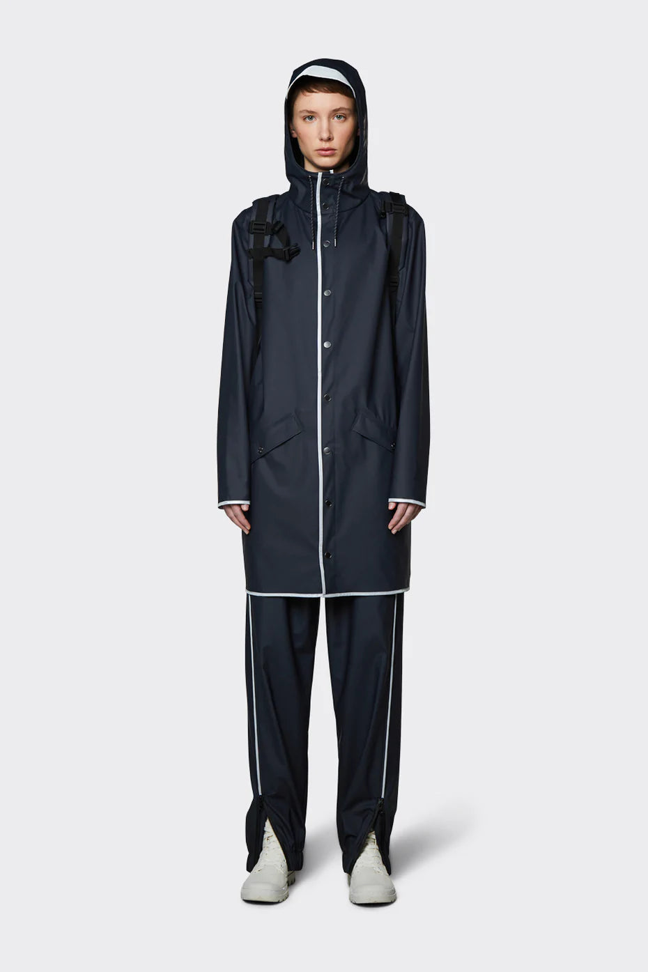 Veste de pluie longue réfléchissante Rains
