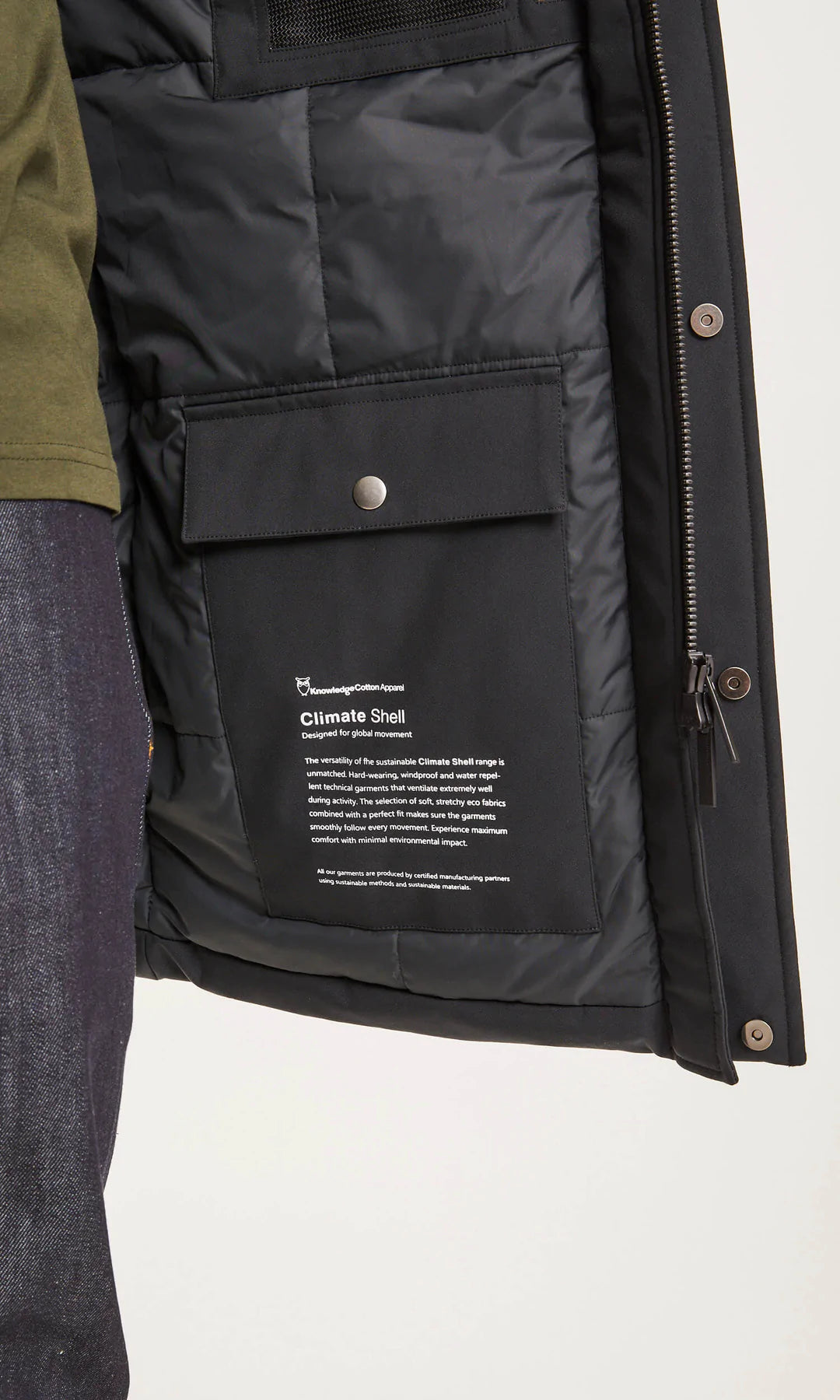 Parka Homme Knowledge Cotton Apparel - Soft Shell Climate Shell