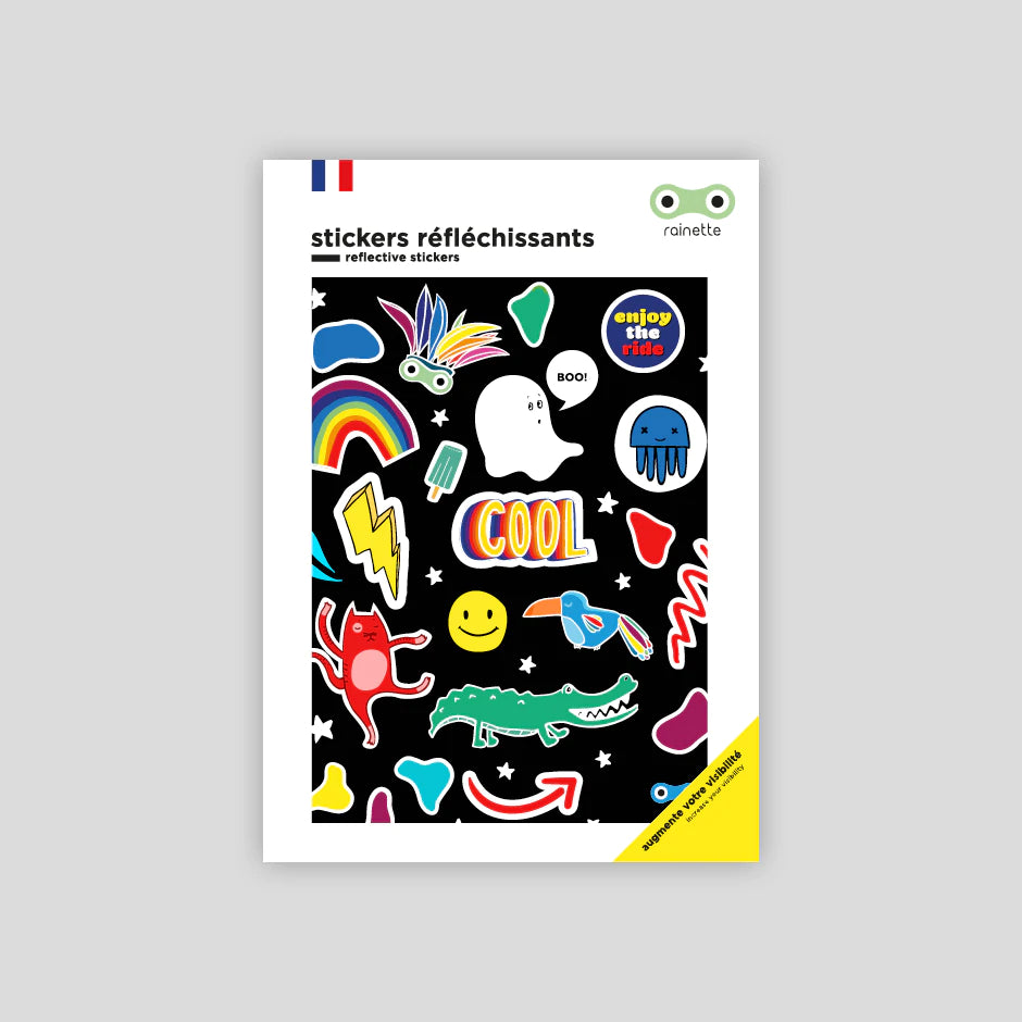 Stickers réfléchissants Rainette Grande Planche - Pep's