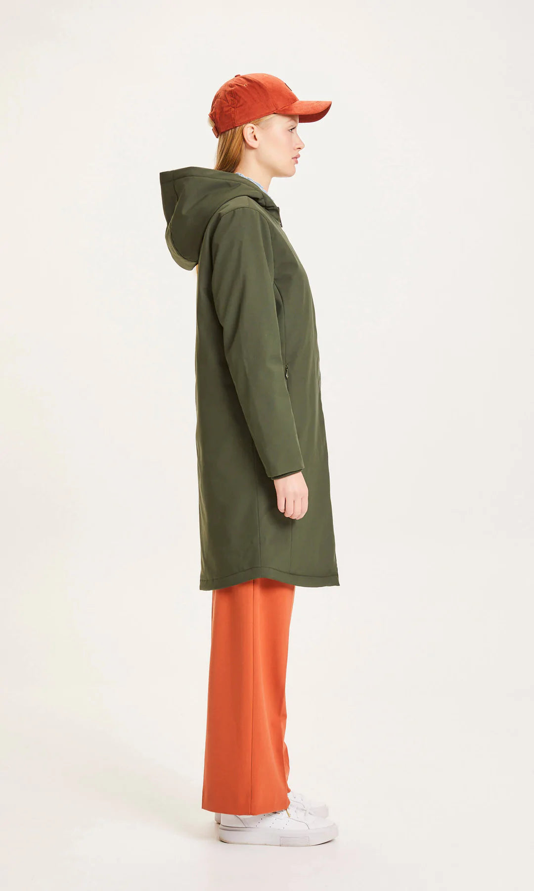 Parka Femme Knowledge Cotton Apparel - Soft Shell Kaki