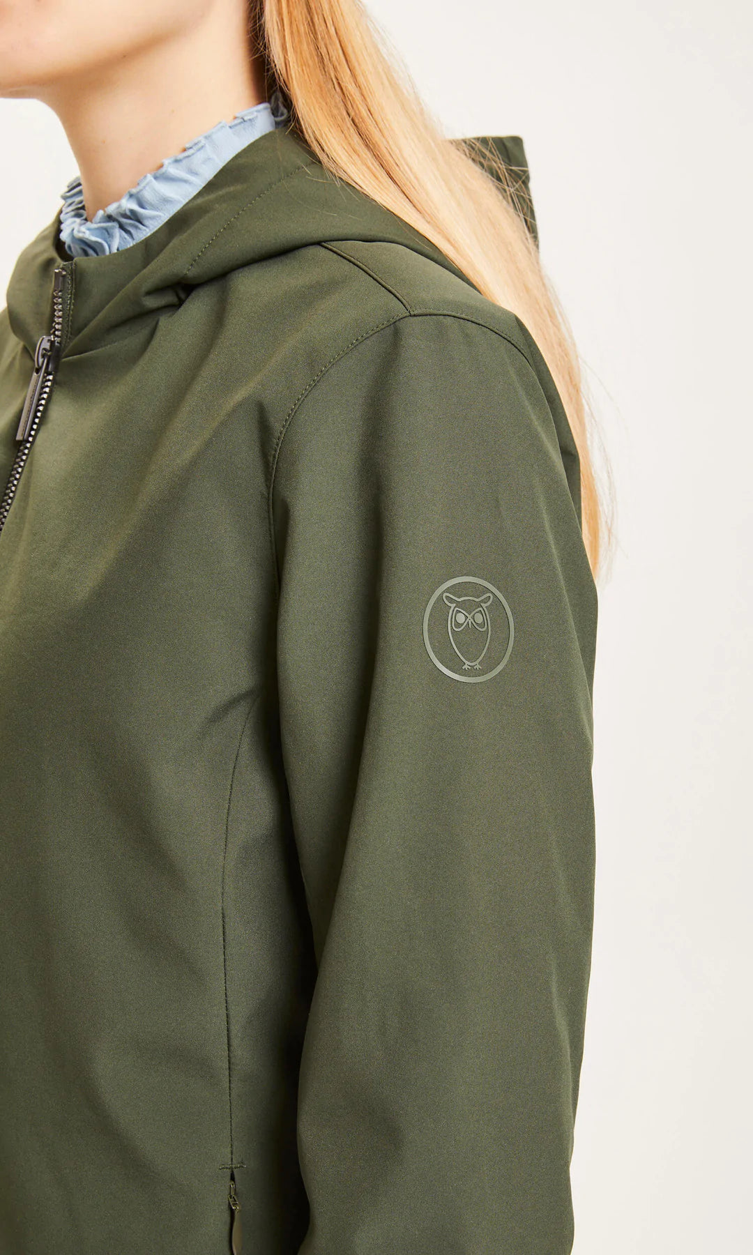 Parka Femme Knowledge Cotton Apparel - Soft Shell Kaki