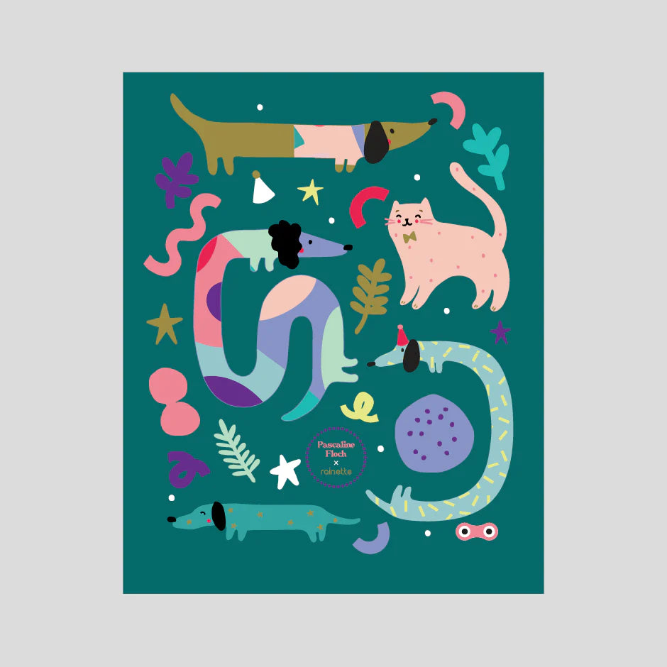 Stickers réfléchissants Rainette Grande Planche - Animaux