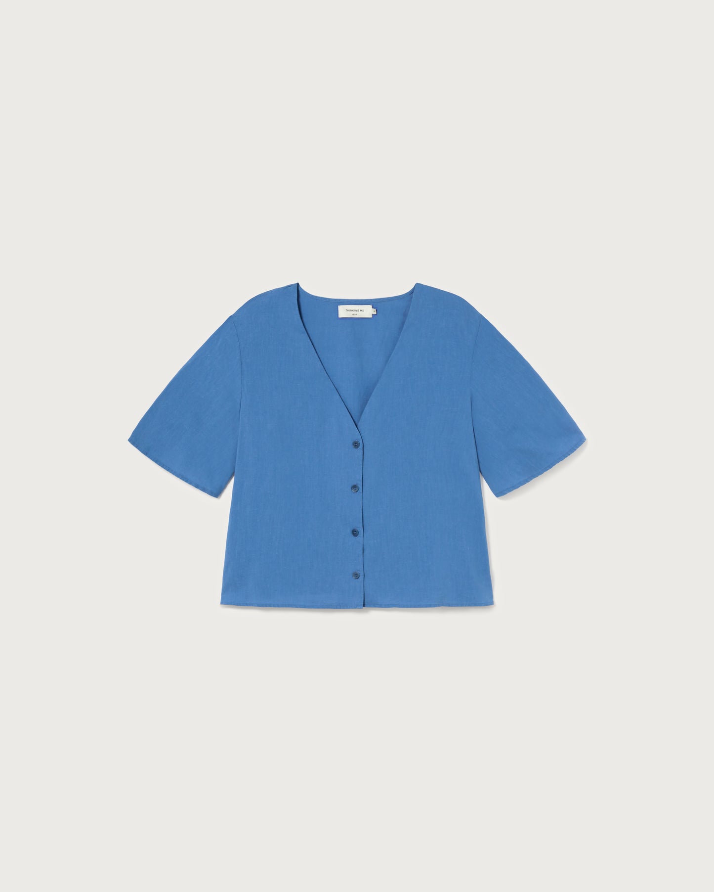 Chemisier Chanvre Libelula Bleu - Thinking Mu