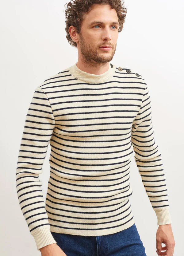 Pull Marin Raye Homme Matelot Saint James